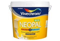 Χρώμα Πλαστικό Vivechrom Neopal Kitchen&Bathroom Eco Λευκό 3lt