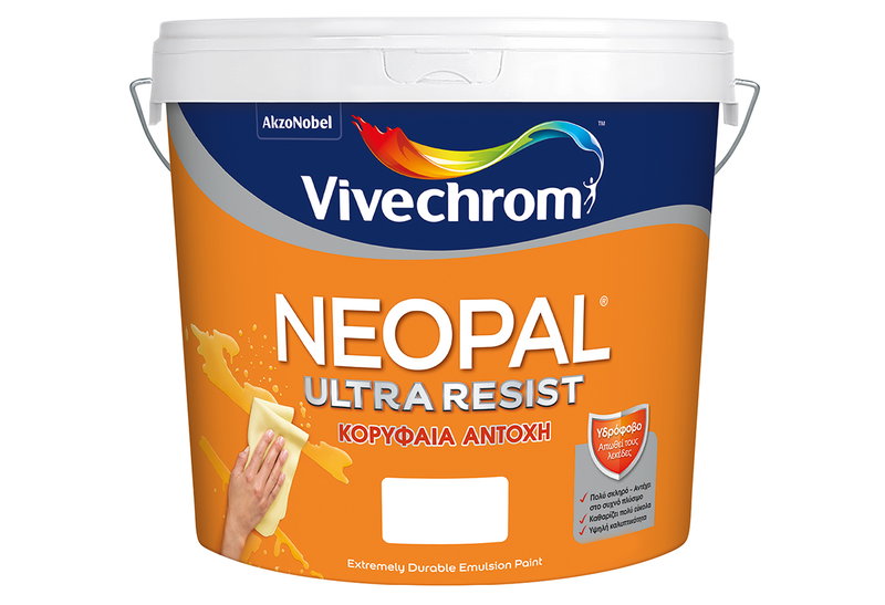 Χρώμα Πλαστικό Vivechrom Neopal Ultra Resist Βάση P 10lt