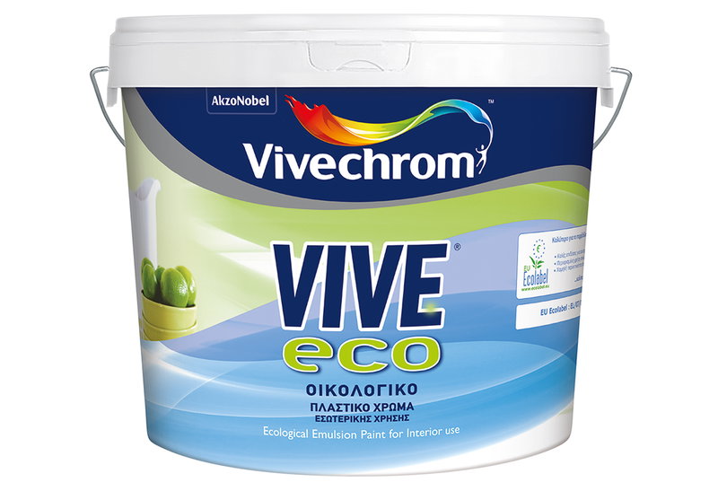 Χρώμα Πλαστικό Vivechrom Vive Eco Βάση D 8.7lt