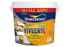 Χρώμα Ακρυλικό Vivechrom Vivecryl Eco Λευκό 10+1lt