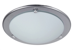 Πλαφονιέρα Μεταλλική Χρωμέ 60W