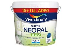 Χρώμα Πλαστικό Vivechrom Super Neopal Eco Λευκό 10+1lt