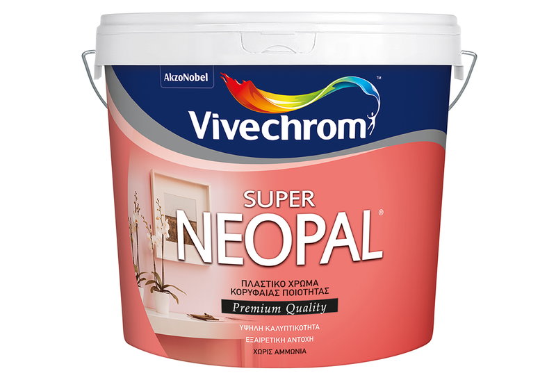 Χρώμα Πλαστικό Vivechrom Super Neopal Βάση D 9.7lt