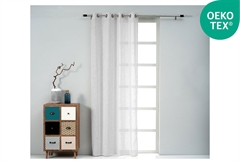 Κουρτίνα Easy Home Castanet 260x140cm Λευκή με Τρουκς