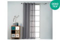 Κουρτίνα Easy Home Castanet 260x140cm Γκρι με Τρουκς