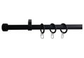 Κουρτινόβεργα Homefit York Επεκτεινόμενη Φ16/19 120/210cm Μαύρη