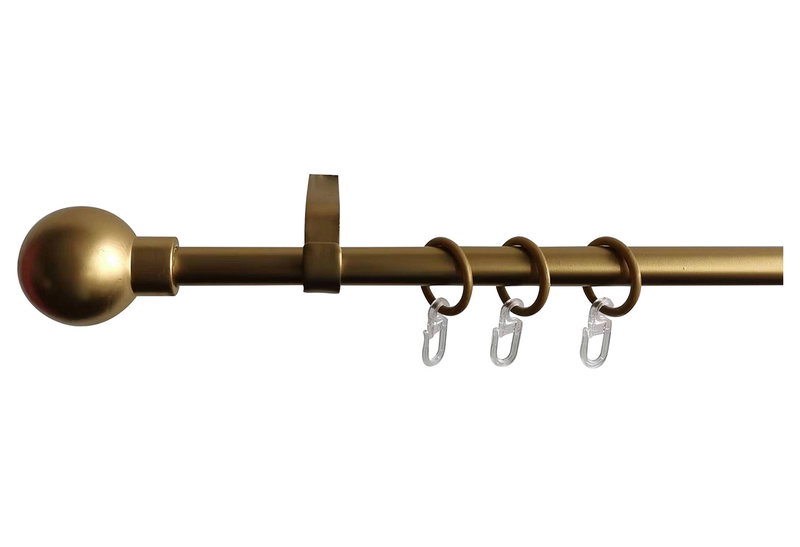 Κουρτινόβεργα Homefit Ball Επεκτεινόμενη Φ16/19 120/210cm Χρυσή