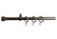 Κουρτινόβεργα Homefit York Επεκτεινόμενη Φ16/19 165/300cm Nickel