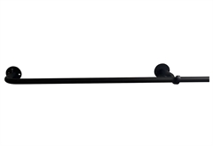 Κουρτινόβεργα Homefit Manchester Επεκτεινόμενη Φ16/19 120/210cm Μαύρη