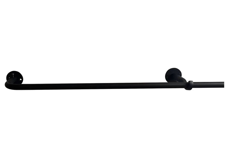 Κουρτινόβεργα Homefit Manchester Επεκτεινόμενη Φ16/19 120/210cm Μαύρη