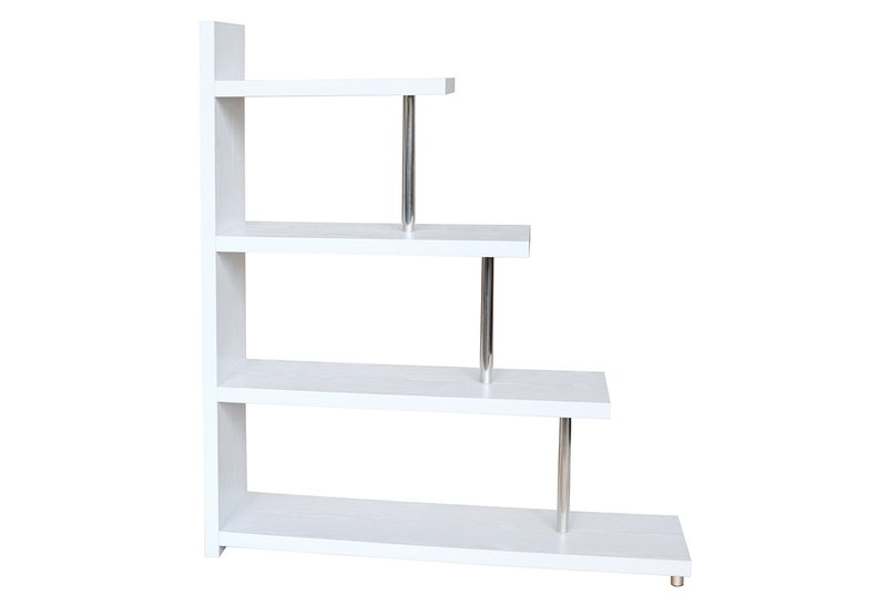Βιβλιοθήκη Swivel M120xΠ29xΥ135.8cm Λευκή