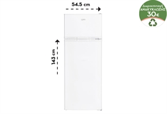 Wellio DF2-28N Ψυγείο Δίπορτο