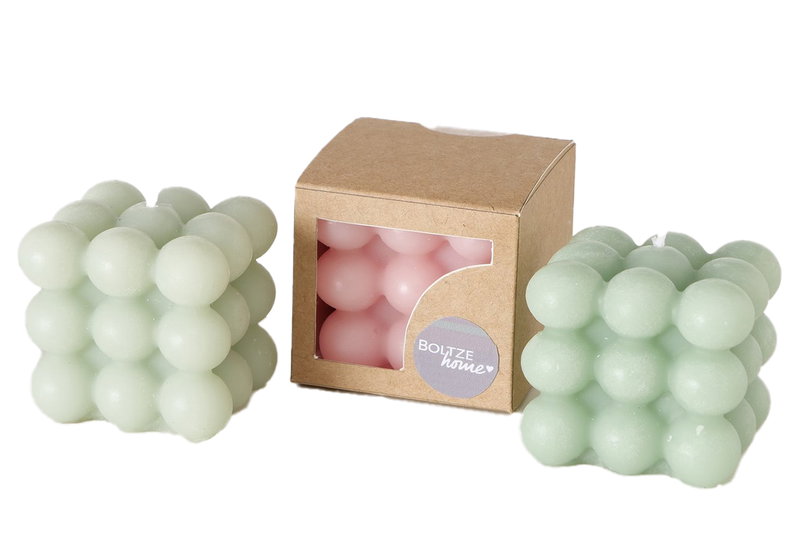 Boltze Bubble Διακοσμητικό Κερί 6cm σε Διάφορες Αποχρώσεις