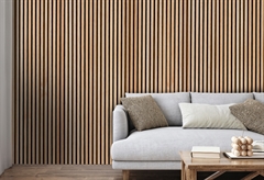 Ηχοαπορροφητικό Πάνελ Τοίχου MDF Eiche Δρυς 240x57.2cm 19mm 1.374m²