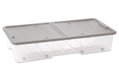 Κουτι Αποθήκευσης Πλαστικό Dea Home Masterbox Μ57xΠ39xΥ15.5cm 35lt Γκρι/Διάφανο με 8 Ρόδες