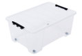 Κουτί Αποθήκευσης Πλαστικό Dea Home Jolly M57xΠ39xY24cm 35lt Διάφανο με 4 Ρόδες