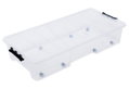 Κουτί Αποθήκευσης Πλαστικό Dea Home Jolly M77xΠ39xY15.5cm 35lt Διάφανο με 4 Ρόδες