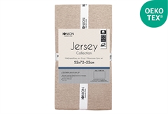 Σετ Μαξιλαροθήκες Ionion Jersey 72x52cm Beige 2τμχ