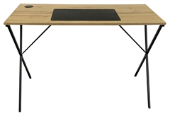 Γραφείο Liberta Axion Π110xΥ76xΒ50cm Φυσικό/Μαύρο