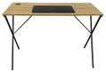 Γραφείο Axion Μ110xΠ50xΥ76cm Natural/Μαύρο