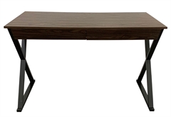 Γραφείο Liberta Falso Π120xΥ76xΒ55cm Καρυδί/Μαύρο