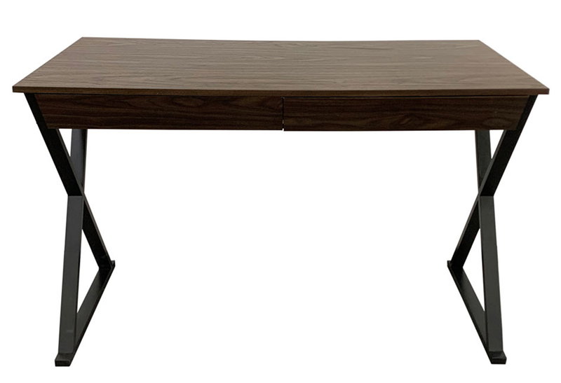 Γραφείο Falso Μ120xΠ55xΥ76cm Καρυδί/Μαύρο