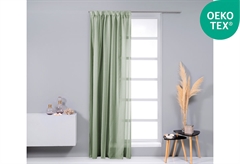 Κουρτίνα Easy Home Timpani 270x140cm Πράσινη με Τρέσα