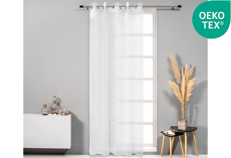 Κουρτίνα Easy Home Harmonica 300x260cm Λευκή με Τρουκς