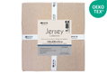 Σεντόνι Διπλό Ionion Jersey Beige με Λάστιχο Μ200xΠ160xΥ35cm