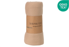 Κουβέρτα Fleece Μονή Zakartex 180x120cm Μπεζ