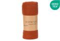 Κουβέρτα Fleece Μονή Zakartex Paprika 180x120cm