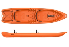 Seaflo Kayak Θαλάσσης Πλαστικό Πορτοκαλί 2 Ατόμων