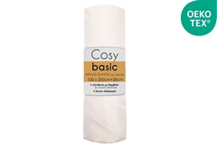 Σεντόνι Μονό Ionion Cosy Basic Ecru με Λάστιχο Μ200xΠ100xΥ28cm