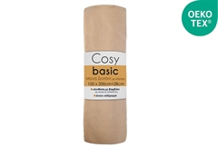 Σεντόνι Μονό Ionion Cosy Basic Sand με Λάστιχο 200x100x28cm
