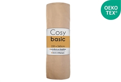 Σεντόνι Υπέρδιπλο Ionion Cosy Basic Sand 260x220cm