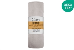 Σετ Μαξιλαροθήκες Ionion Cosy Basic 72x52cm Silver 2τμχ