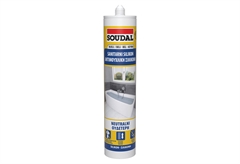 Σφραγιστικό Σιλικόνης Ουδέτερο Soudal 280ml Λευκό