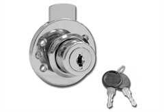 Κλειδαριά για Συρτάρι Κυλινδρική 16.5x20mm Νίκελ