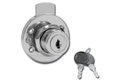 Κλειδαριά για Συρτάρι Κυλινδρική 16.5x20mm Νίκελ