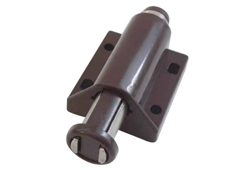 Μαγνητικό Push Μονό 42x16mm Καφέ 2 Τεμάχια