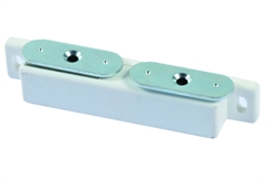 Μαγνητικό Κλιπ με 2 Πλάκες 90x15.5mm Λευκό 2 Τεμάχια