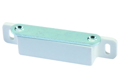 Μαγνητικό Κλιπ με 2 Πλάκες 73x18mm Λευκό 2 Τεμάχια