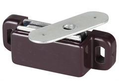 Μαγνητικό Κλιπ με Τρύπα 35x12mm Καφέ 2 Τεμάχια