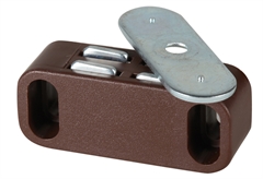 Μαγνητικό Κλιπ με Τρύπα 40x12mm Καφέ 2 Τεμάχια