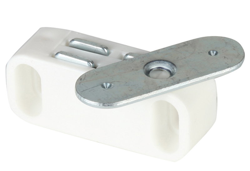Μαγνητικό Κλιπ με Τρύπα 40x12mm Λευκό 2 Τεμάχια