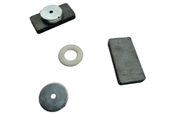 Μαγνητικό Κλιπ Φ21x30mm Λευκό2 Τεμάχια