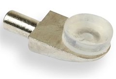 Στοπ Γυάλινου Ραφιού με Βεντούζα Φ5mm Νίκελ 12 Τεμάχια