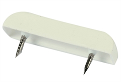 Στοπ Ραφιού Πλαστικό Καρφωτό Λευκό 12 Τεμάχια