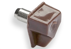 Στοπ Ραφιού Πλαστικό Καρφωτό Φ5.5mm Καφέ 12 Τεμάχια