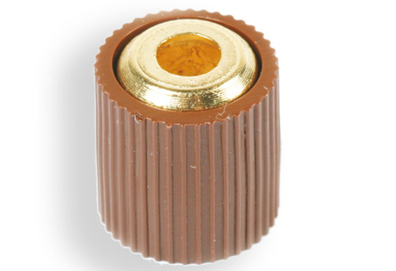 Στοπ Ραφιού Φ12mm Καφέ 12 Τεμάχια